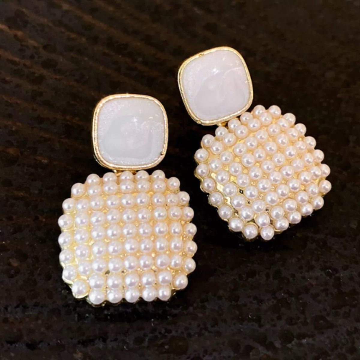 18K Gold - Plated Alloy Geometric Earrings - Goddess Vibes