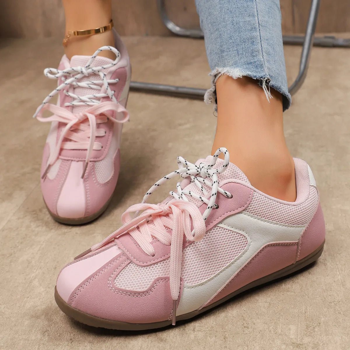 Round Toe Platform Sneakers - Goddess Vibes