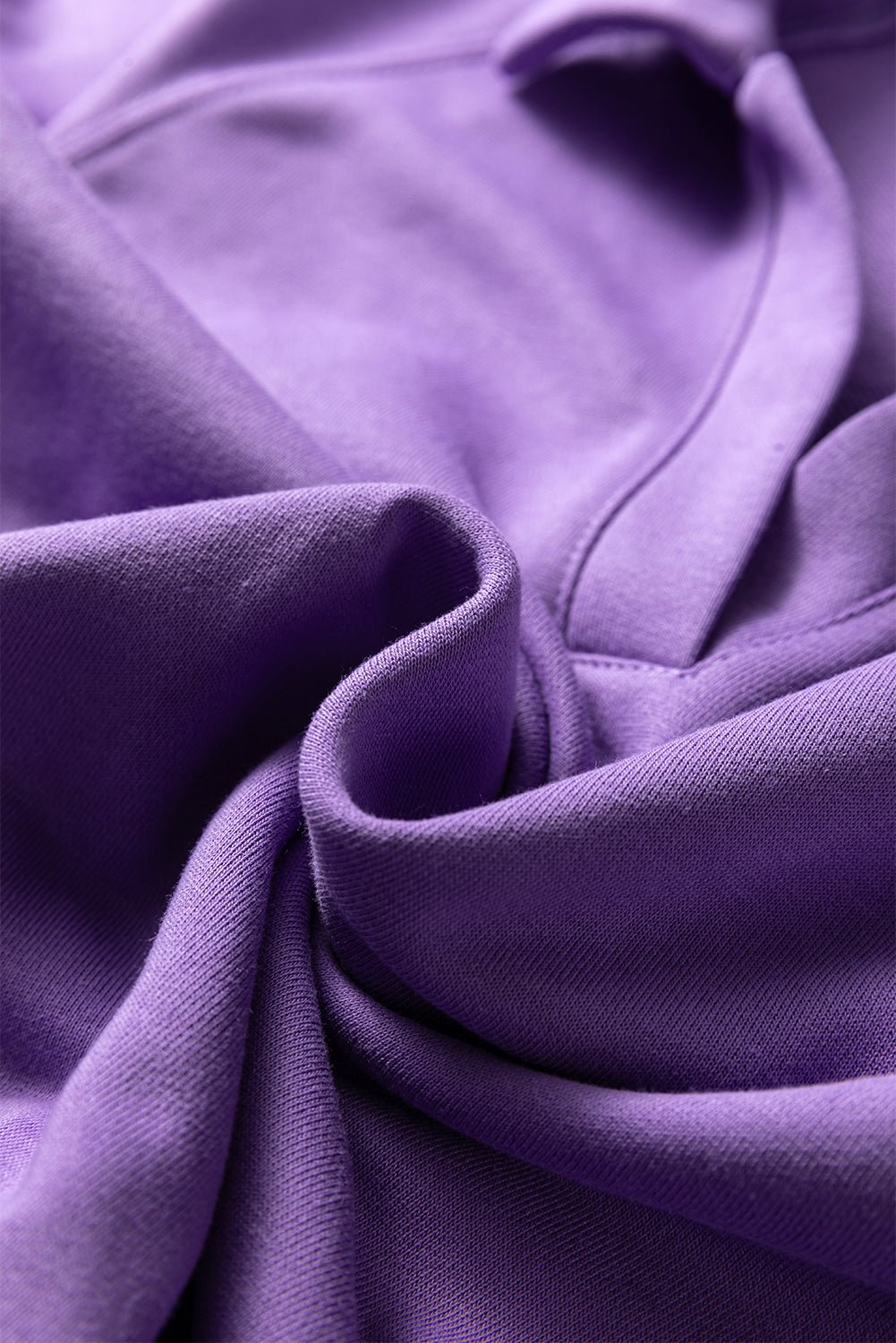 Wisteria Solid Color Collared Pullover and Central Seam Pants Set - Goddess Vibes