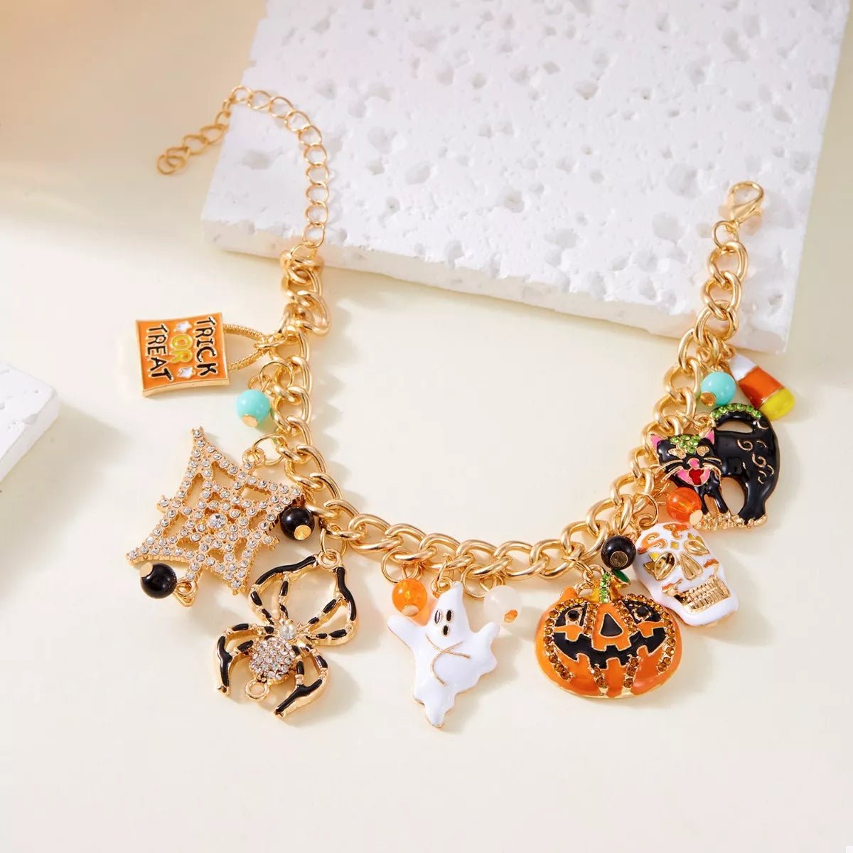 18K Gold - Plated Halloween Theme Bracelet - Goddess Vibes