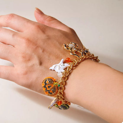 18K Gold - Plated Halloween Theme Bracelet - Goddess Vibes