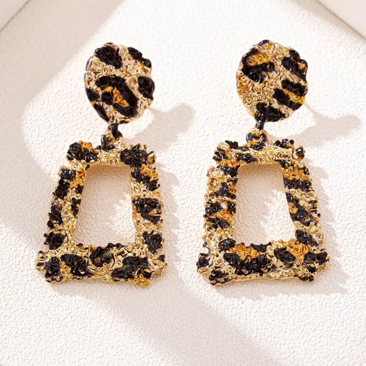 18K Gold - Plated Leopard Dangle Earrings - Goddess Vibes