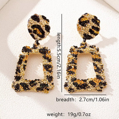 18K Gold - Plated Leopard Dangle Earrings - Goddess Vibes