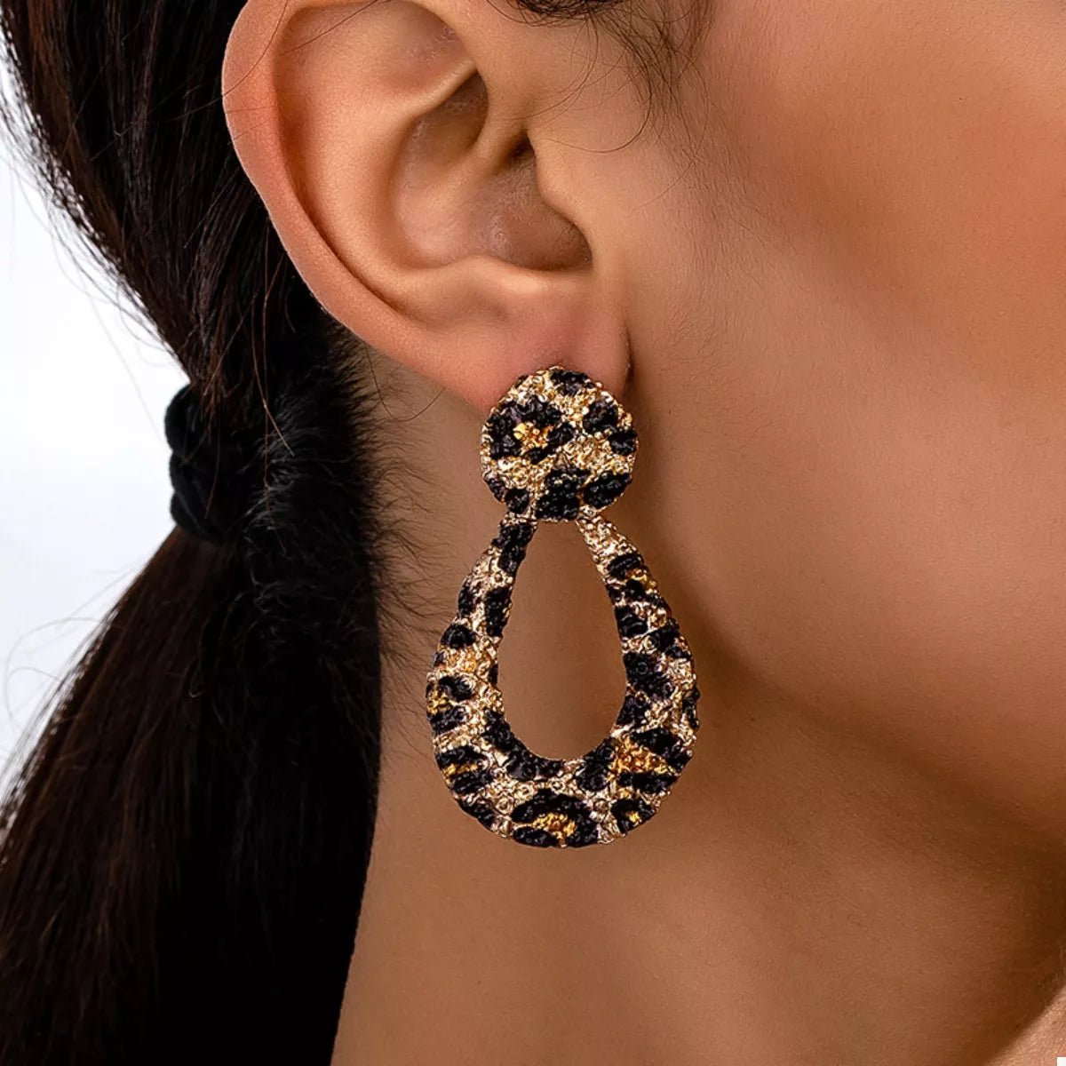18K Gold - Plated Leopard Dangle Earrings - Goddess Vibes