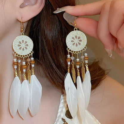 18K Gold - Plated Stainless Steel Dangle Earrings - Goddess Vibes