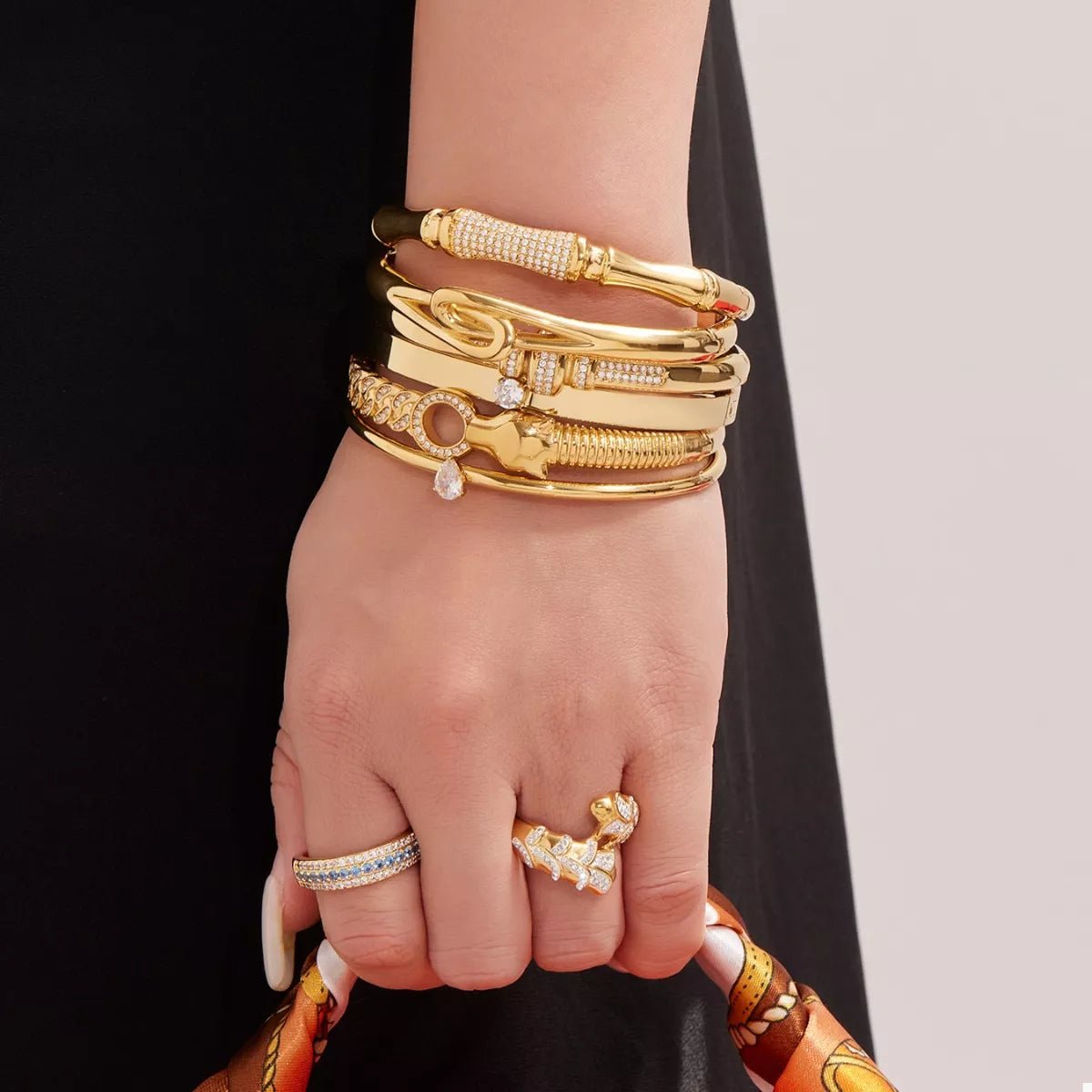 18K Gold - Plated Zircon Bracelet - Goddess Vibes