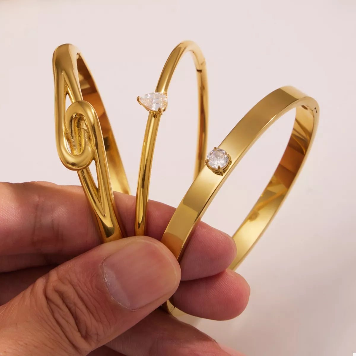 18K Gold - Plated Zircon Bracelet - Goddess Vibes