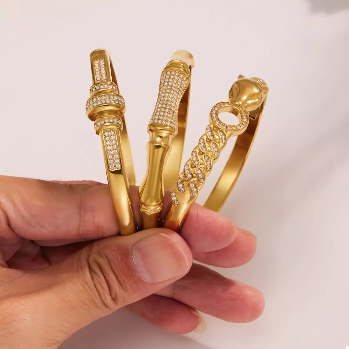 18K Gold - Plated Zircon Bracelet - Goddess Vibes