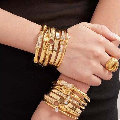 18K Gold - Plated Zircon Bracelet - Goddess Vibes