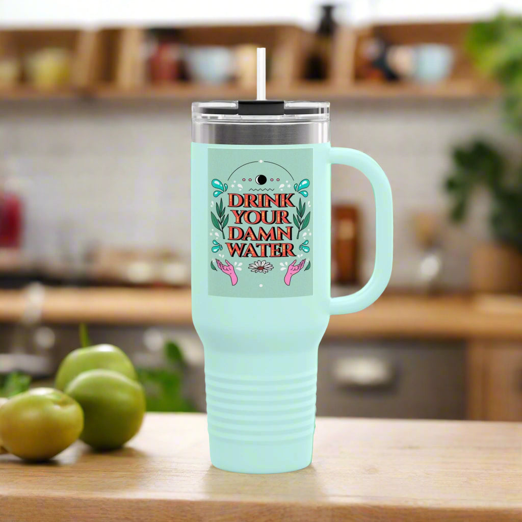 40oz Insulated Travel Mug – Fun, Motivational & Durable - Goddess Vibes