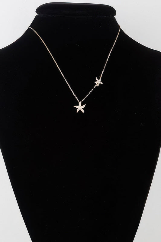 Bejeweled Starfish Necklace - Goddess Vibes