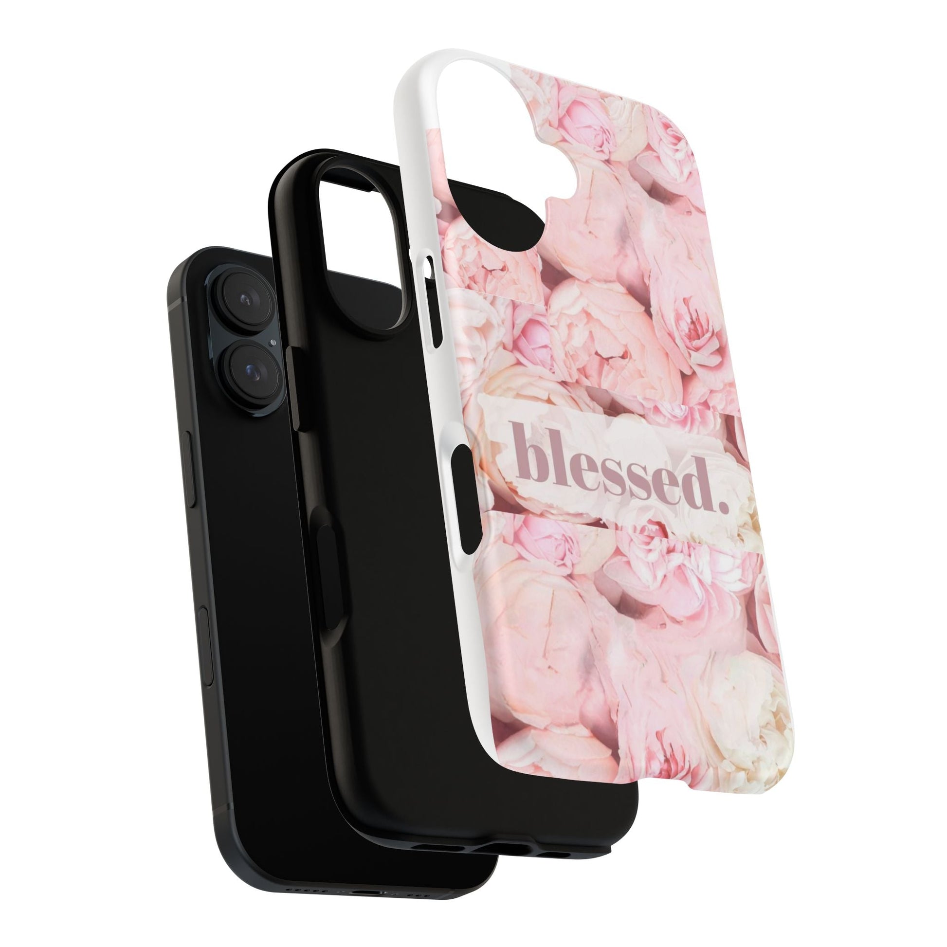 Blessed Floral Phone Case, Inspirational Case for Girls, iPhone Cover, Gift for Her, Cute Phone Protector - Goddess Vibes