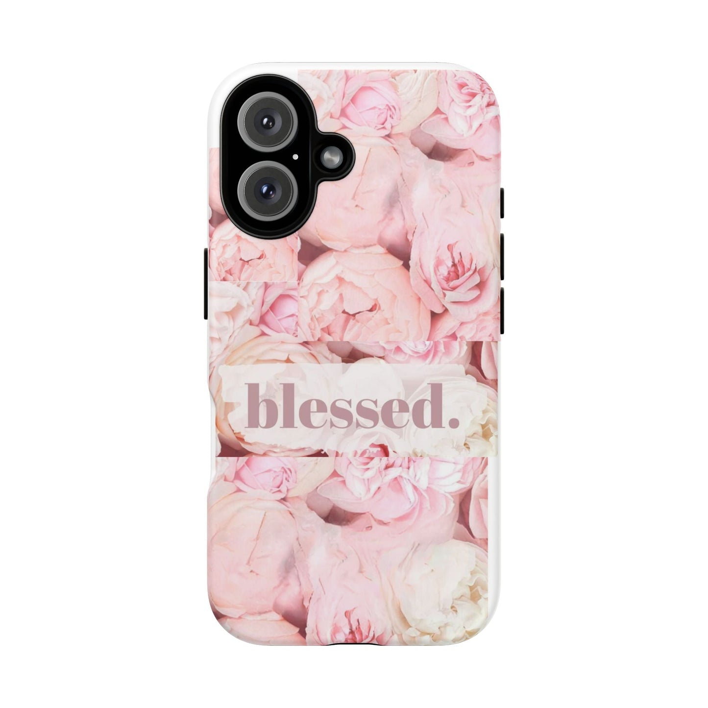 Blessed Floral Phone Case, Inspirational Case for Girls, iPhone Cover, Gift for Her, Cute Phone Protector - Goddess Vibes