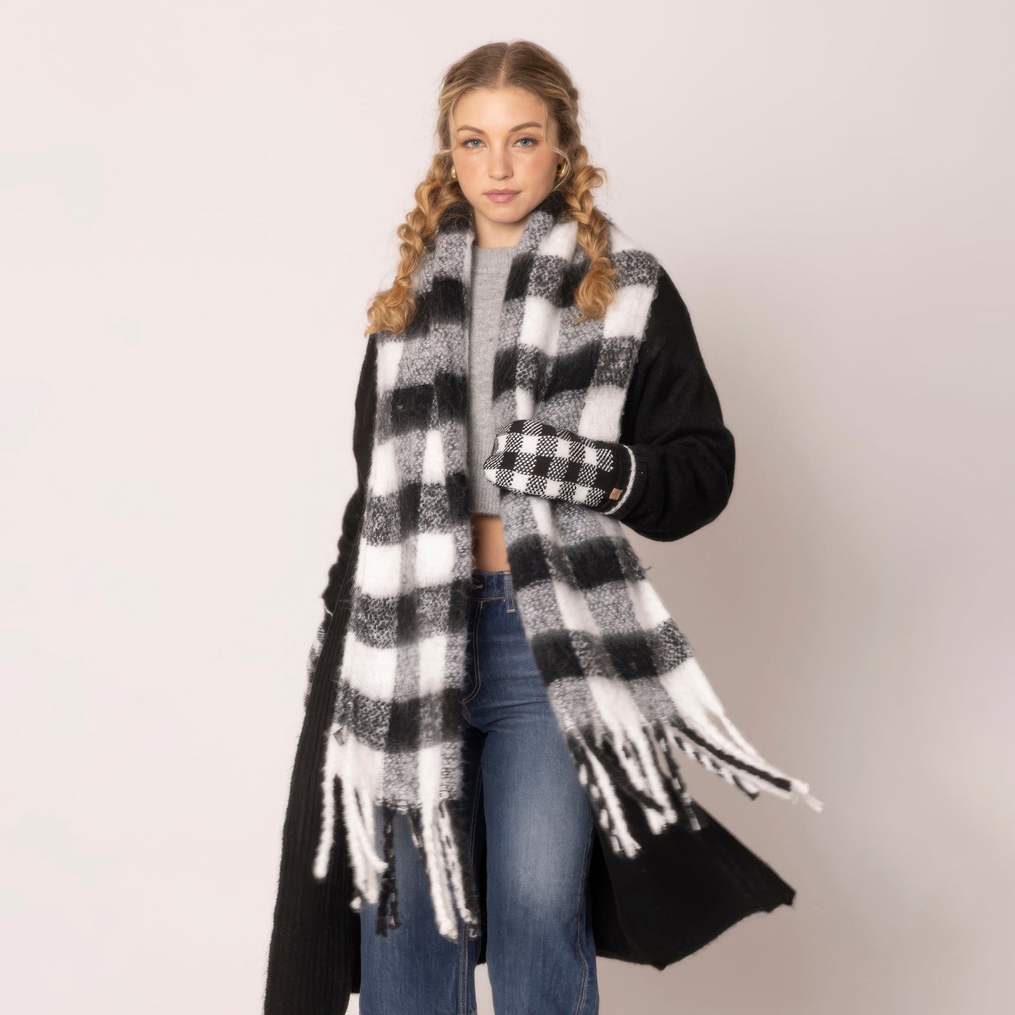 Buffalo Plaid Scarf - Goddess Vibes