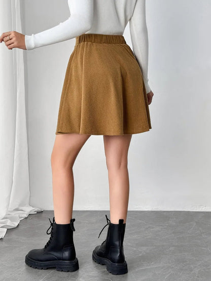Buttoned Mini Skirt - Goddess Vibes