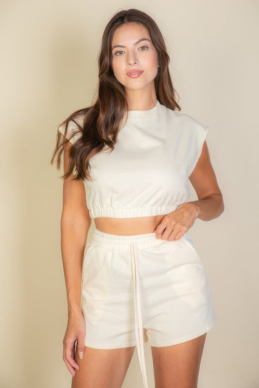 Cap Sleeve Top And Shorts Sets - Goddess Vibes