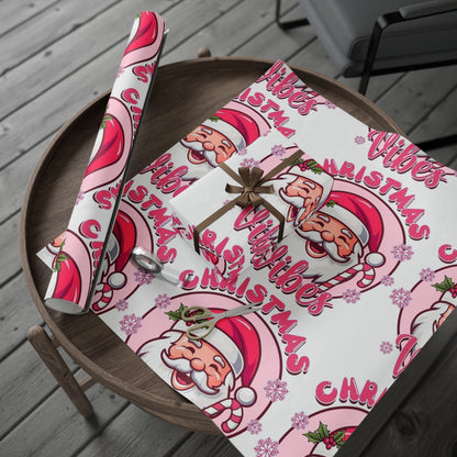 Christmas Vibing Wrapping Paper Roll — Vibing Gift Wrap - Crowned Energy CO.