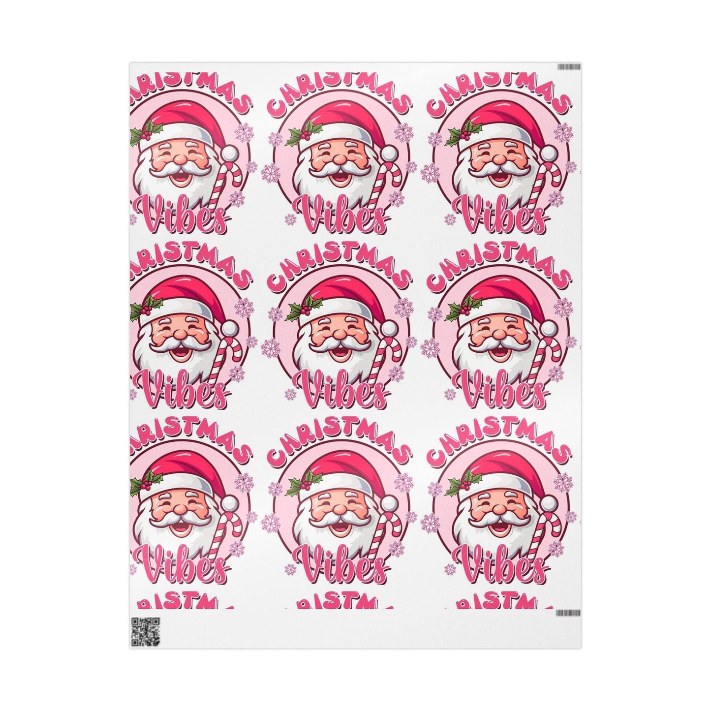 Christmas Vibing Wrapping Paper Roll — Vibing Gift Wrap - Crowned Energy CO.