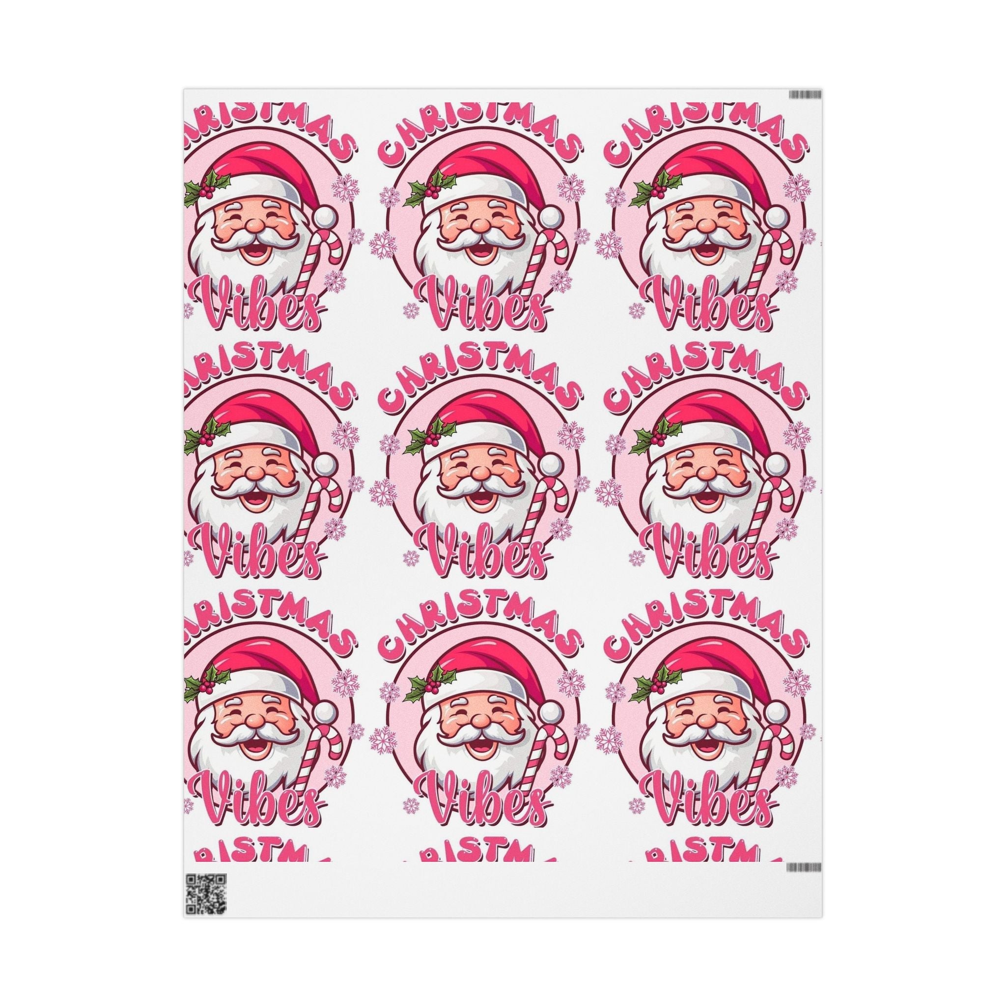 Christmas Vibing Wrapping Paper Roll — Vibing Gift Wrap - Crowned Energy CO.