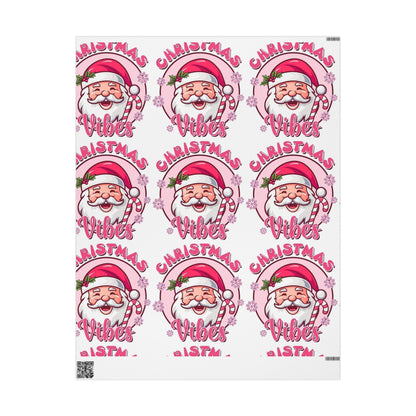 Christmas Vibing Wrapping Paper Roll — Vibing Gift Wrap - Crowned Energy CO.