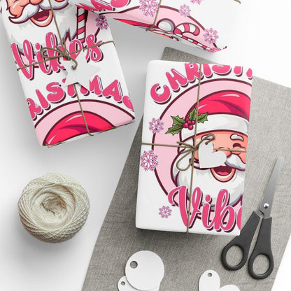 Christmas Vibing Wrapping Paper Roll — Vibing Gift Wrap - Crowned Energy CO.