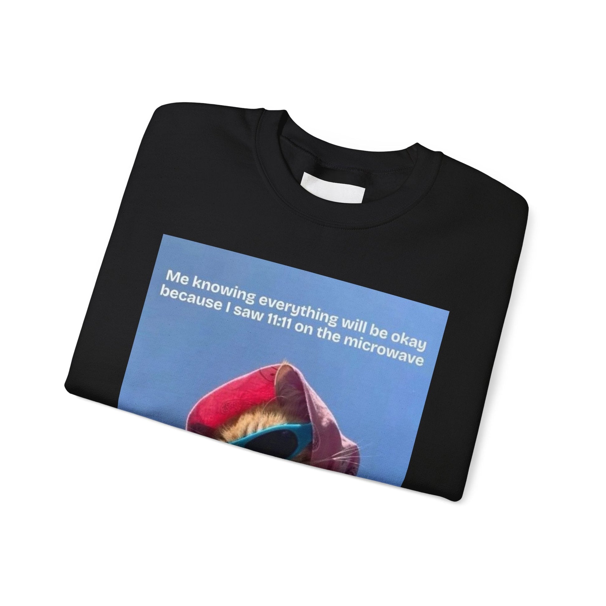 Cozy Cat - Themed Crewneck Sweatshirt, Perfect for Cat Lovers, Gifts for Her, Funny Sweatshirt, Casual Wear, Unique Cat Apparel - Goddess Vibes