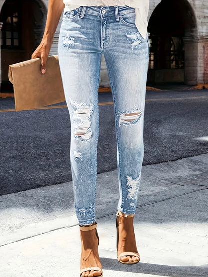 Distressed Skinny Jeans - Goddess Vibes