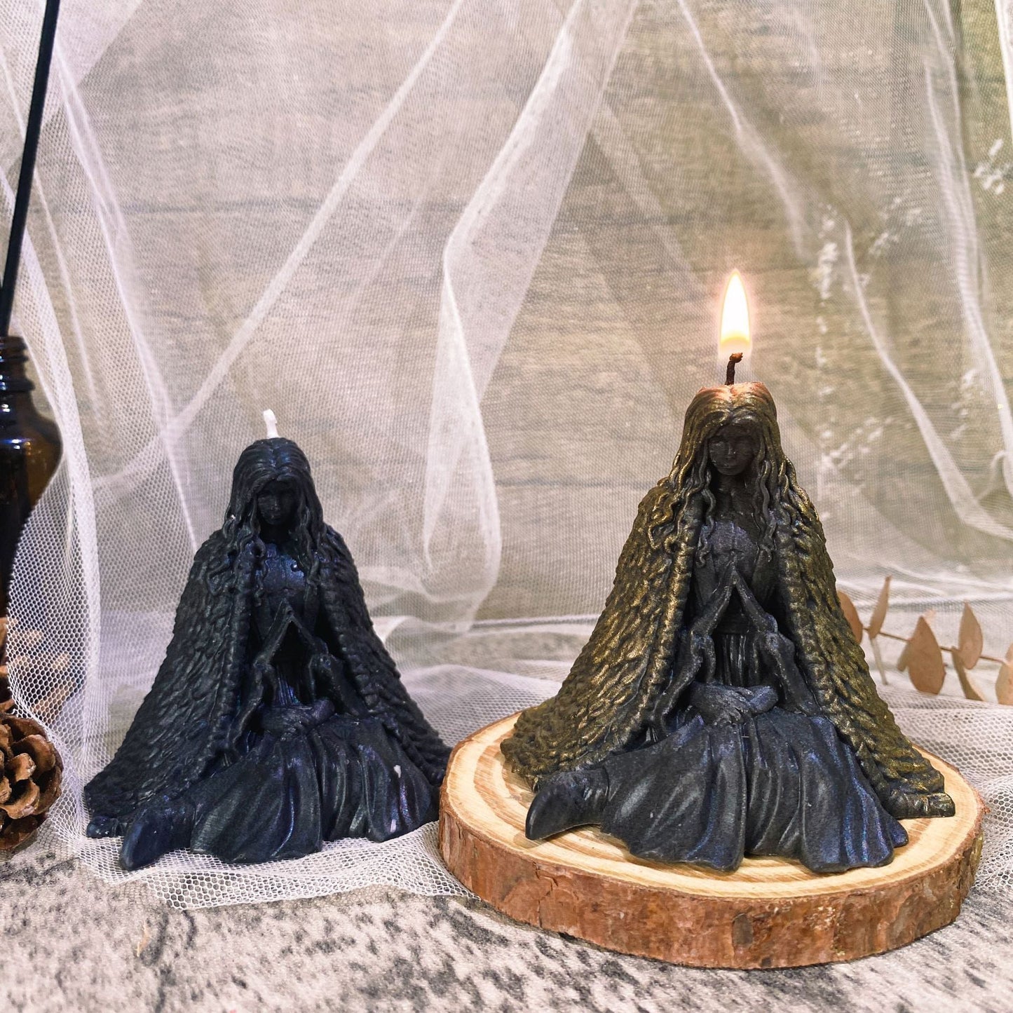 European Ghost Wizard Candle Holder - Goddess Vibes