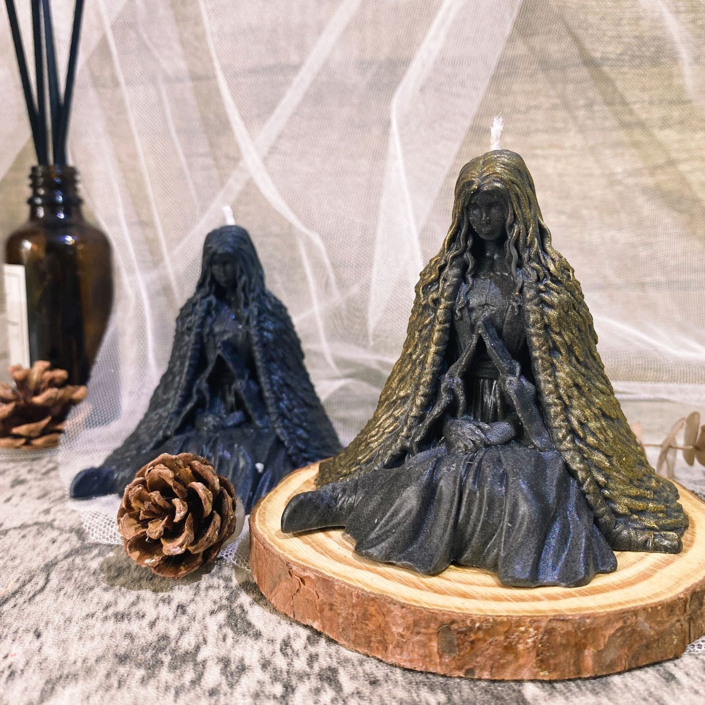 European Ghost Wizard Candle Holder - Goddess Vibes