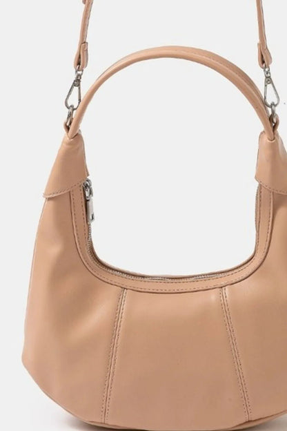 Fame Faux Leather Round Multi Panel Hand Bag - Goddess Vibes