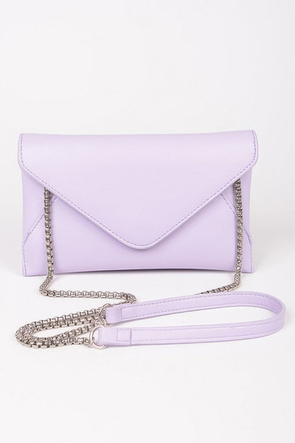Faux Leather Small Envelope Clutch - Goddess Vibes