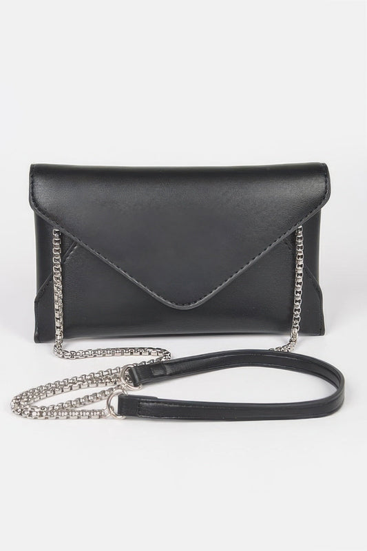 Faux Leather Small Envelope Clutch - Goddess Vibes