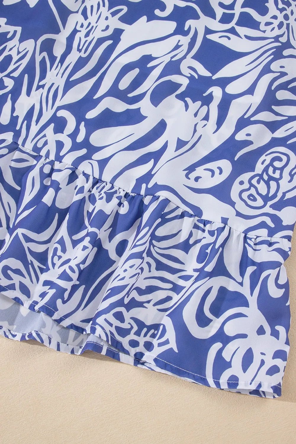 Floral Print Spaghetti Strap High Waist Dress - Goddess Vibes