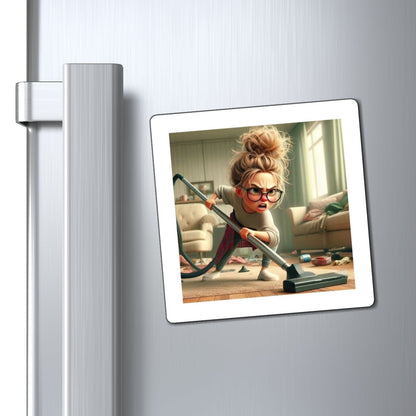 Funny Cleaning Magnet, Custom Home Decor, Gift for Housewarming, Quirky Fridge Magnet, Humor for Cleaners - Goddess Vibes