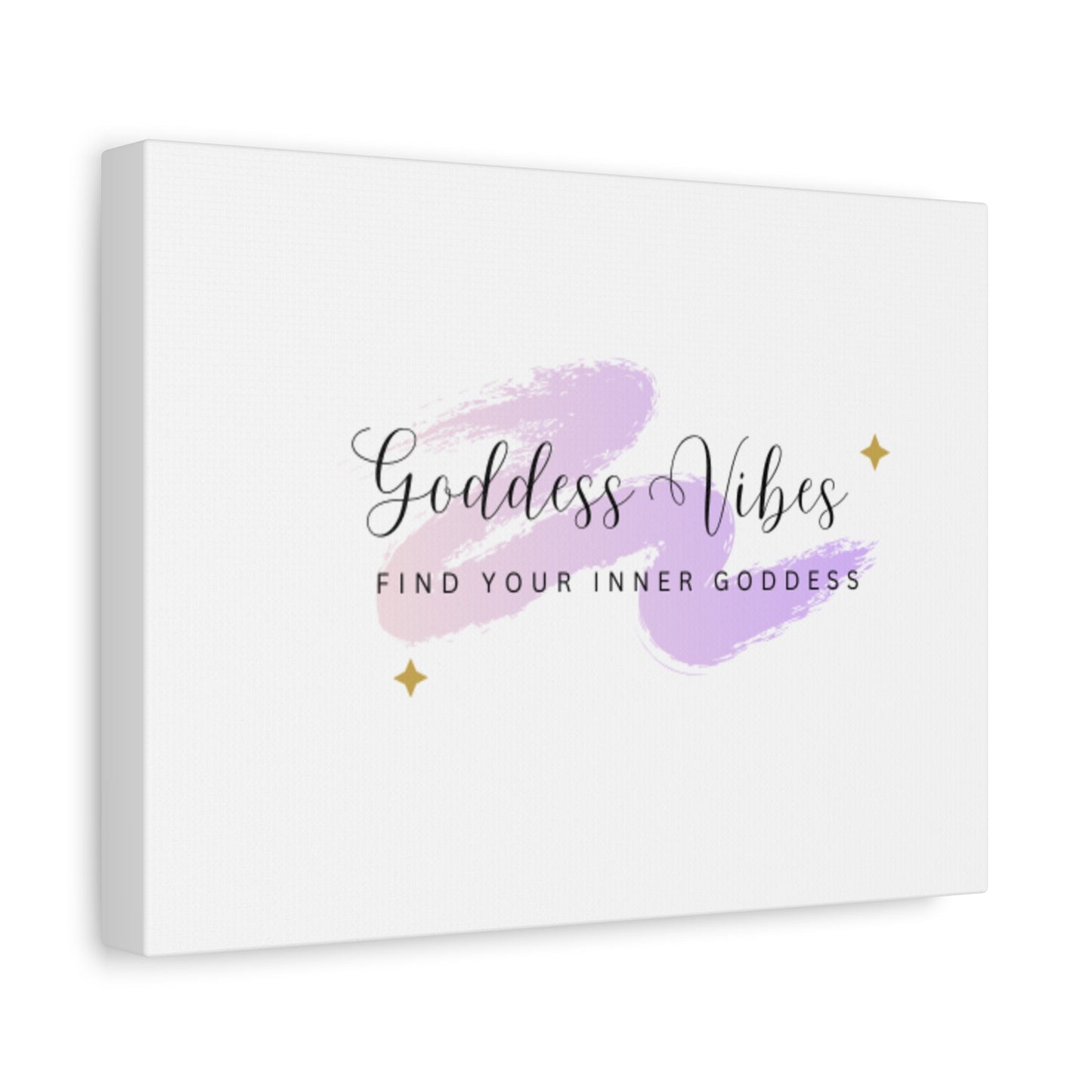 Goddess Vibes wall art canvas with inspirational quote for home décor