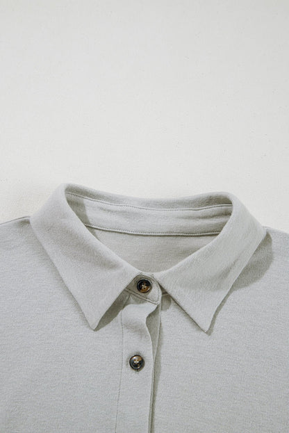 Gray 3 Pcs Crop Tank Top Shorts with Cardigan Lounge Set - Goddess Vibes