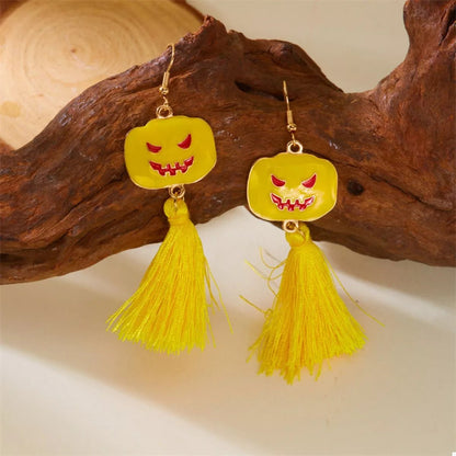 Halloween Ghost and Pumpkin Dangle Earrings - Goddess Vibes