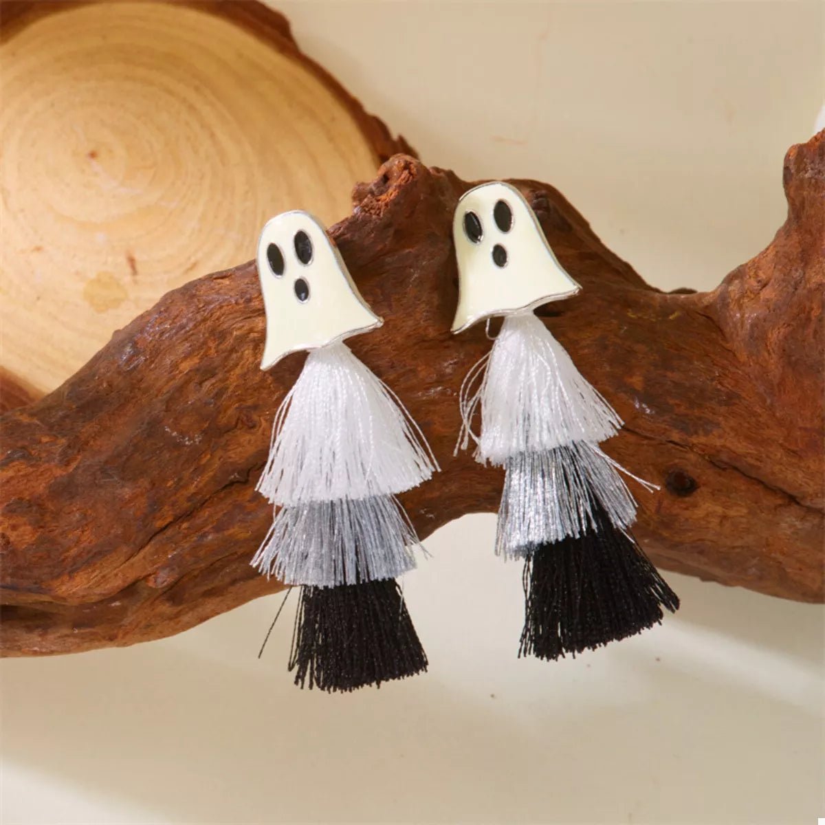 Halloween Ghost and Pumpkin Dangle Earrings - Goddess Vibes