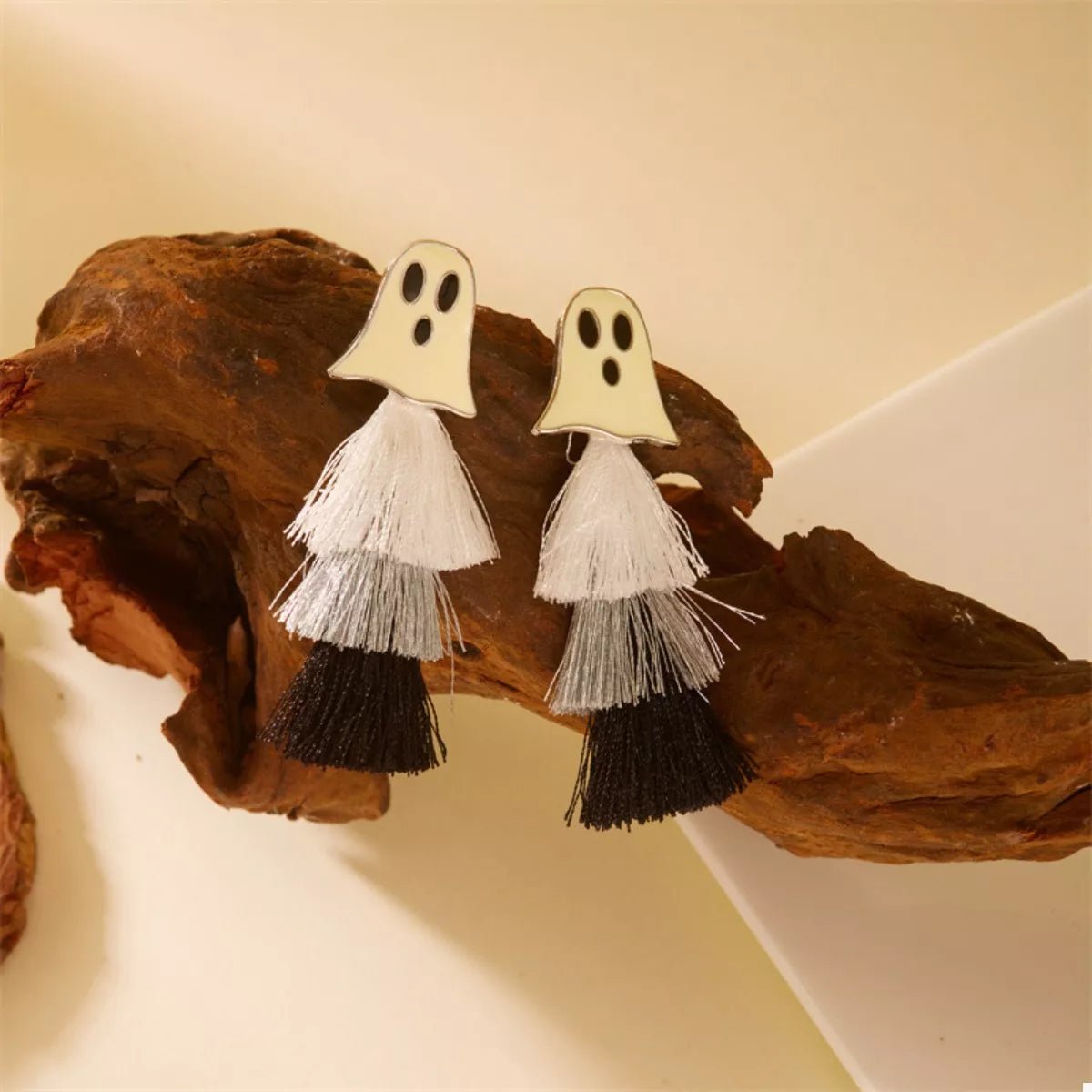 Halloween Ghost and Pumpkin Dangle Earrings - Goddess Vibes