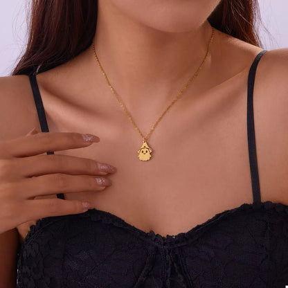 Halloween Ghost Pendant Necklace - Goddess Vibes