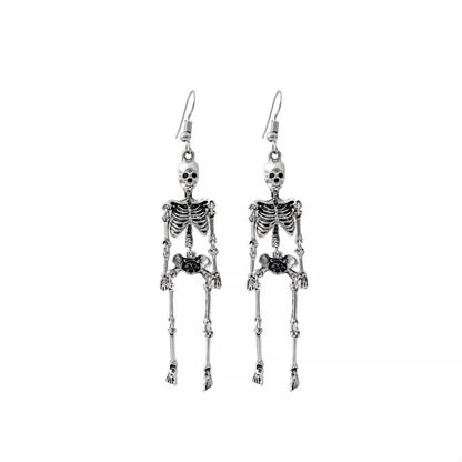 Halloween Skeleton Dangle Earrings - Goddess Vibes