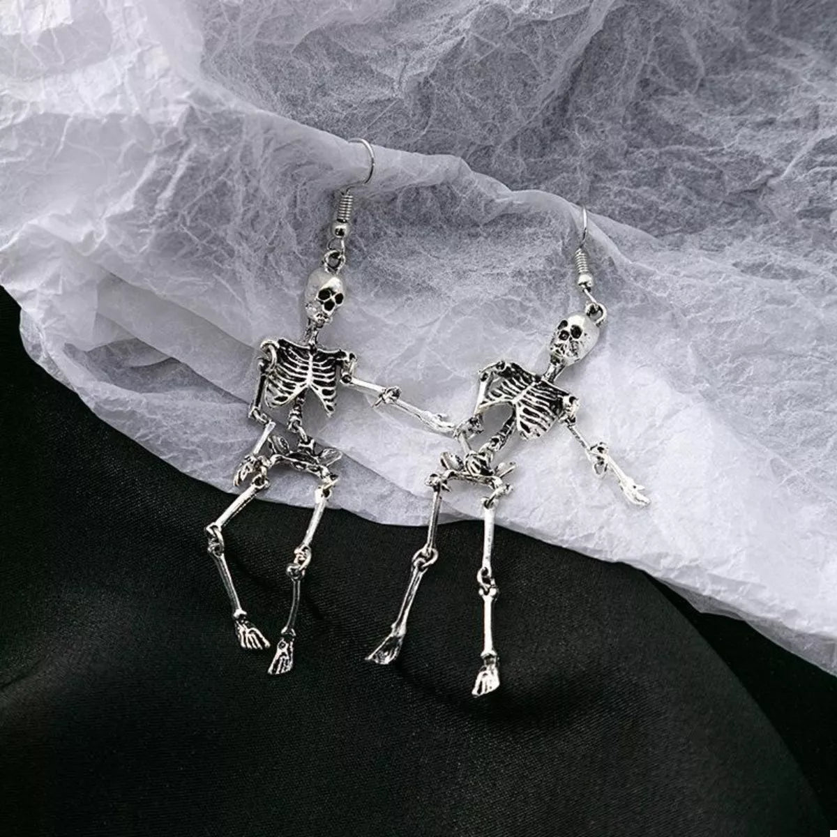 Halloween Skeleton Dangle Earrings - Goddess Vibes