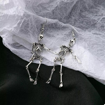 Halloween Skeleton Dangle Earrings - Goddess Vibes