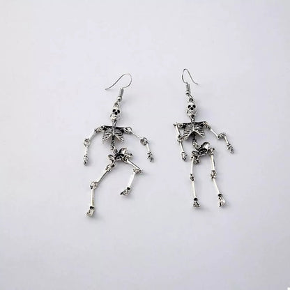 Halloween Skeleton Dangle Earrings - Goddess Vibes