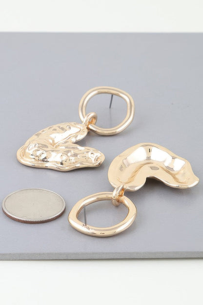 Hammered Boomerang Earrings - Goddess Vibes