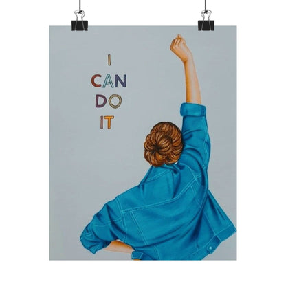 I Can Do It Motivational Poster, Inspirational Wall Art, Home Decor, Office Decor, Gift for Her, Motivational Quote Art - Goddess Vibes