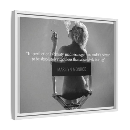 Inspirational Framed Canvas Art - Marilyn Monroe Quote Wall Decor, Home Decor, Office Art, Gift Idea, Motivational - Goddess Vibes