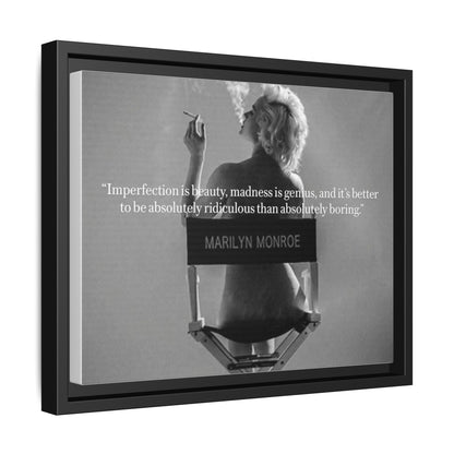 Inspirational Framed Canvas Art - Marilyn Monroe Quote Wall Decor, Home Decor, Office Art, Gift Idea, Motivational - Goddess Vibes
