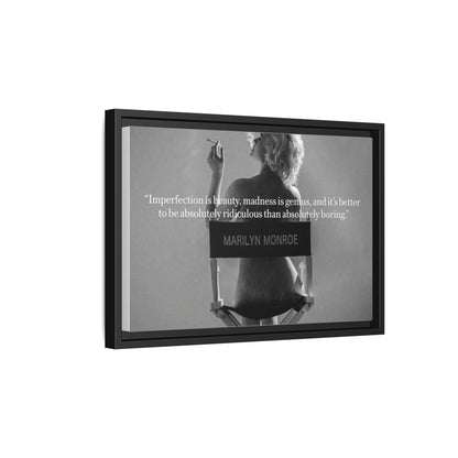 Inspirational Framed Canvas Art - Marilyn Monroe Quote Wall Decor, Home Decor, Office Art, Gift Idea, Motivational - Goddess Vibes
