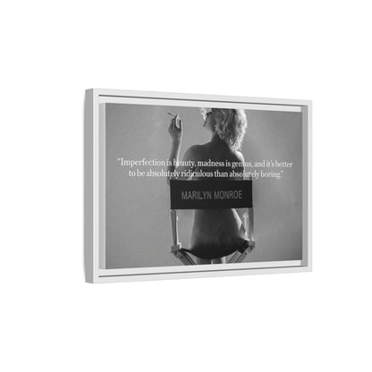 Inspirational Framed Canvas Art - Marilyn Monroe Quote Wall Decor, Home Decor, Office Art, Gift Idea, Motivational - Goddess Vibes